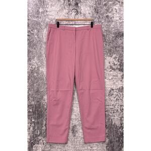 Hugo Boss Pants 10 Womens Pink Wool Blend Tapered Leg Trouser